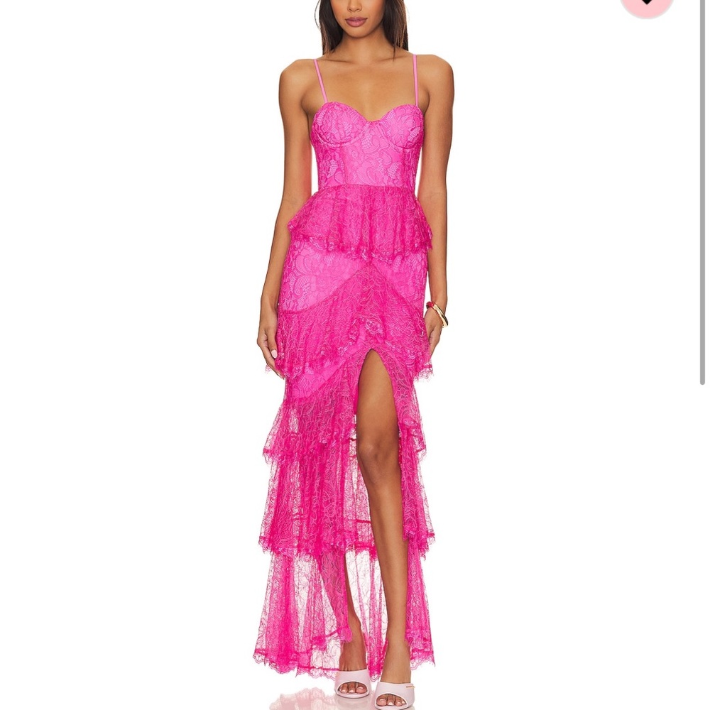 Majorelle Zelda Fitz Gown in Pretty Pink